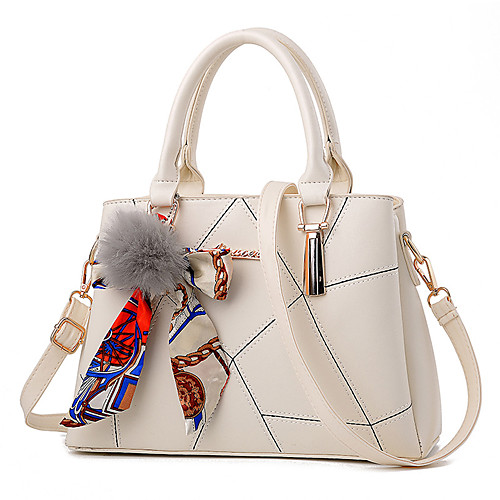 Women's Bags Faux Leather PU Top Handle Bag Zipper Lattice Solid Color Daily Office & Career Handbags Wine White Black Purple
Women's Bags Faux Leather PU Top Handle Bag Zipper Lattice Solid Color Daily Office & Career Handbags Wine White Black Purple