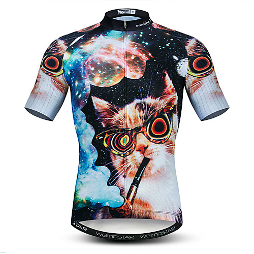 21Grams Cat 3D Animal Men's Short Sleeve Cycling Jersey - Black / Orange Bike Jersey Top Quick Dry Moisture Wicking Breathable Sports Summer Elastane Polyester Mountain Bike MTB Road Bike Cycling
21Grams Cat 3D Animal Men's Short Sleeve Cycling Jersey - Black / Orange Bike Jersey Top Quick Dry Moisture Wicking Breathable Sports Summer Elastane Polyester Mountain Bike MTB Road Bike Cycling
