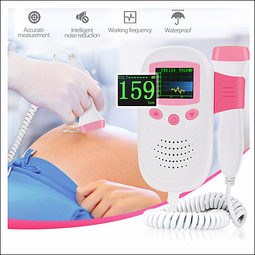 RZ Fetal Doppler Ultrasound Sound Baby Heartbeat Detector Monitor LED Digital Prenatal Pocket Fetal Doppler Stethoscope
RZ Fetal Doppler Ultrasound Sound Baby Heartbeat Detector Monitor LED Digital Prenatal Pocket Fetal Doppler Stethoscope