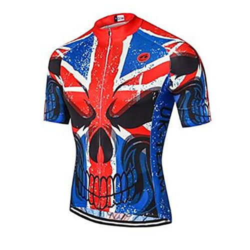 21Grams Sugar Skull 3D Skull Men's Short Sleeve Cycling Jersey - RedBlue Bike Jersey Top Quick Dry Moisture Wicking Breathable Sports Summer Elastane Terylene Polyester Taffeta Mountain Bike MTB
21Grams Sugar Skull 3D Skull Men's Short Sleeve Cycling Jersey - RedBlue Bike Jersey Top Quick Dry Moisture Wicking Breathable Sports Summer Elastane Terylene Polyester Taffeta Mountain Bike MTB