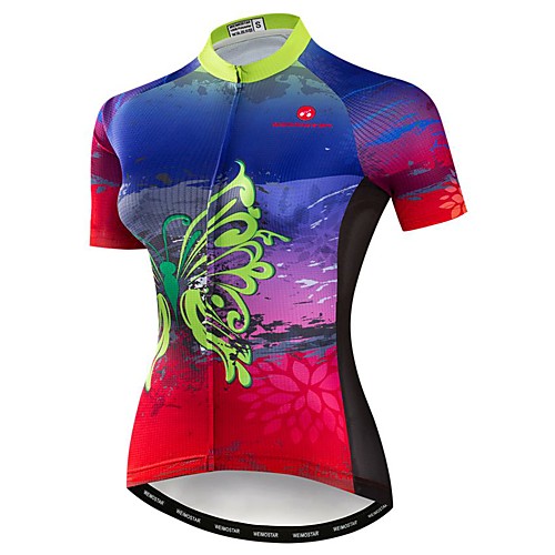 21Grams Women's Short Sleeve Cycling Jersey Summer Elastane Polyester Red Rainbow Butterfly Bike Jersey Top Mountain Bike MTB Road Bike Cycling Quick Dry Moisture Wicking Breathable Sports Clothing
21Grams Women's Short Sleeve Cycling Jersey Summer Elastane Polyester Red Rainbow Butterfly Bike Jersey Top Mountain Bike MTB Road Bike Cycling Quick Dry Moisture Wicking Breathable Sports Clothing
