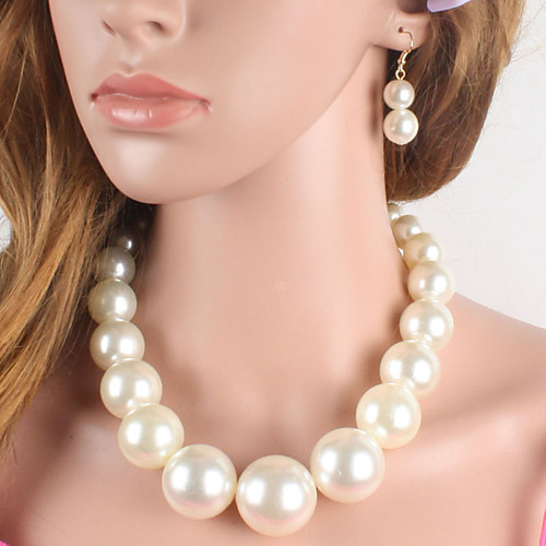 Women's Pearl Bridal Jewelry Sets Classic Love Artistic Luxury Elegant Imitation Pearl Earrings Jewelry Black / White / Black / Red For Wedding Party 1 set
Women's Pearl Bridal Jewelry Sets Classic Love Artistic Luxury Elegant Imitation Pearl Earrings Jewelry Black / White / Black / Red For Wedding Party 1 set