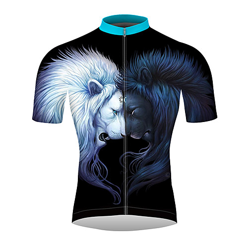21Grams 3D Lion Men's Short Sleeve Cycling Jersey - BlackWhite Bike Jersey Top Quick Dry Moisture Wicking Breathable Sports Summer 100% Polyester Mountain Bike MTB Road Bike Cycling Clothing Apparel
21Grams 3D Lion Men's Short Sleeve Cycling Jersey - BlackWhite Bike Jersey Top Quick Dry Moisture Wicking Breathable Sports Summer 100% Polyester Mountain Bike MTB Road Bike Cycling Clothing Apparel
