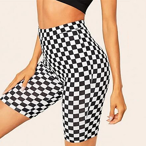 21Grams Plaid Checkered Women's Cycling Shorts - Black / White Bike Bottoms Breathable Quick Dry Moisture Wicking Sports Terylene Lycra Mountain Bike MTB Clothing Apparel / Stretchy / Athleisure
21Grams Plaid Checkered Women's Cycling Shorts - Black / White Bike Bottoms Breathable Quick Dry Moisture Wicking Sports Terylene Lycra Mountain Bike MTB Clothing Apparel / Stretchy / Athleisure