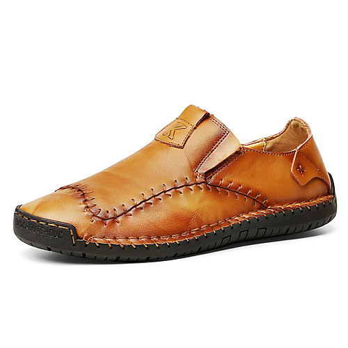 Men's Spring & Summer / Fall & Winter Daily Outdoor Loafers & Slip-Ons Walking Shoes Cowhide Breathable Wear Proof Light Brown / Dark Brown / Black
Men's Spring & Summer / Fall & Winter Daily Outdoor Loafers & Slip-Ons Walking Shoes Cowhide Breathable Wear Proof Light Brown / Dark Brown / Black