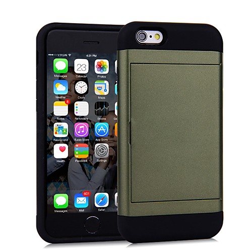 Case For Apple iPhone 7 Plus / iPhone 6 Card Holder Back Cover Solid Colored Hard PC for iPhone SE / 5s / iPhone 6 / iPhone 6s
Case For Apple iPhone 7 Plus / iPhone 6 Card Holder Back Cover Solid Colored Hard PC for iPhone SE / 5s / iPhone 6 / iPhone 6s