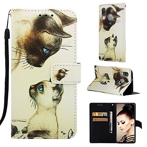 Case For Samsung Galaxy Galaxy A7(2018) / Galaxy A10(2019) / Galaxy A30(2019) Wallet / Card Holder / with Stand Full Body Cases Cat Hard PU Leather
Case For Samsung Galaxy Galaxy A7(2018) / Galaxy A10(2019) / Galaxy A30(2019) Wallet / Card Holder / with Stand Full Body Cases Cat Hard PU Leather