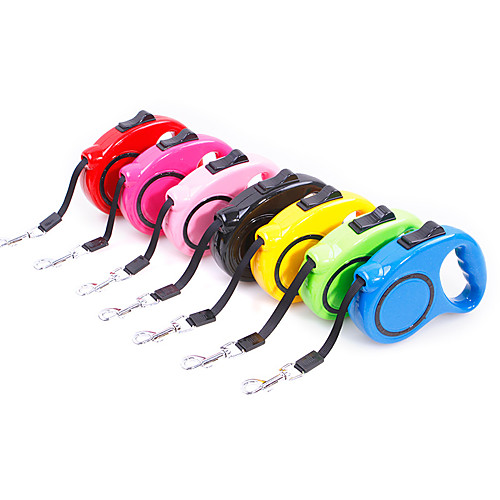 Dog Leash Retractable Casual / Daily Safety Solid Colored Plastic Nylon Black Yellow Red Fuchsia Blue
Dog Leash Retractable Casual / Daily Safety Solid Colored Plastic Nylon Black Yellow Red Fuchsia Blue