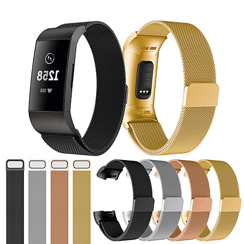 Watch Band for Fitbit Charge 3 Fitbit Sport Band / Milanese Loop Stainless Steel Wrist Strap
Watch Band for Fitbit Charge 3 Fitbit Sport Band / Milanese Loop Stainless Steel Wrist Strap