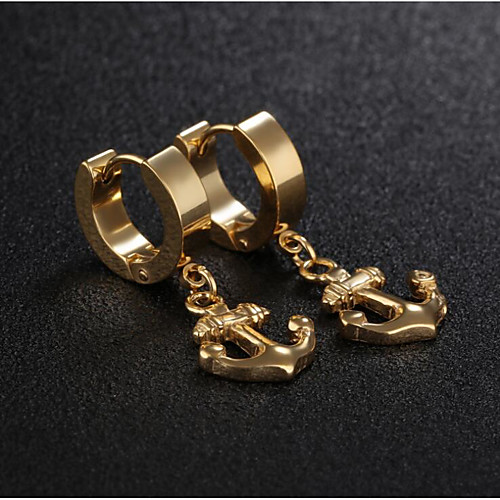 Women's Men's Earrings Vintage Style Anchor Stylish Earrings Jewelry Silver / Gold / Black For Gift Daily 1 Pair
Women's Men's Earrings Vintage Style Anchor Stylish Earrings Jewelry Silver / Gold / Black For Gift Daily 1 Pair