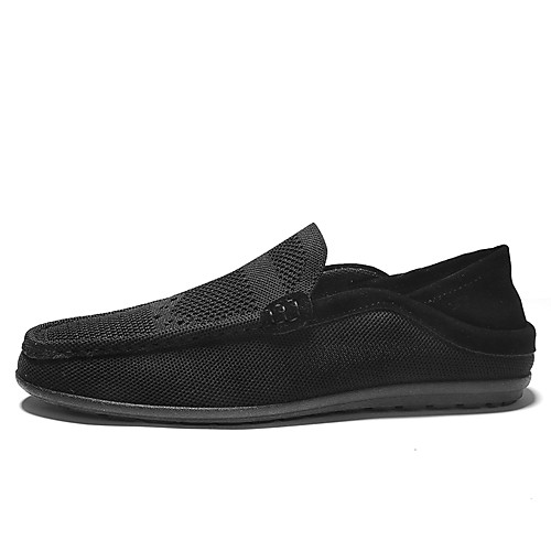 Men's Fall Daily Outdoor Loafers & Slip-Ons Walking Shoes Tissage Volant Breathable Wear Proof Black / Gray
Men's Fall Daily Outdoor Loafers & Slip-Ons Walking Shoes Tissage Volant Breathable Wear Proof Black / Gray