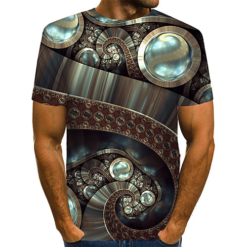 Men's T shirt Graphic 3D Print Short Sleeve Street Tops Streetwear Exaggerated Gray
Men's T shirt Graphic 3D Print Short Sleeve Street Tops Streetwear Exaggerated Gray
