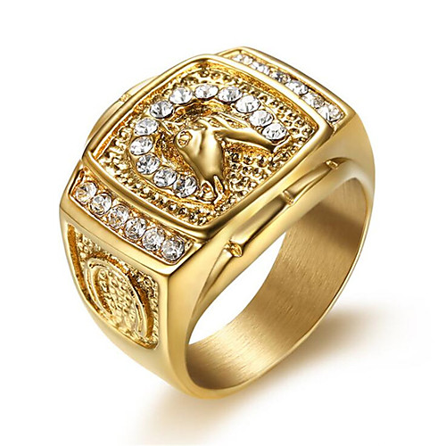 Men's Ring Cubic Zirconia 1pc Gold Titanium Steel Geometric Stylish Daily Jewelry Classic Hope Cool
Men's Ring Cubic Zirconia 1pc Gold Titanium Steel Geometric Stylish Daily Jewelry Classic Hope Cool