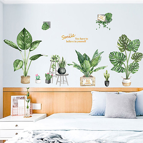 Green Plants / Floral / Botanical Wall Stickers Plane Wall Stickers Decorative Wall Stickers, PVC Home Decoration Wall Decal Wall Decoration 2pcs
Green Plants / Floral / Botanical Wall Stickers Plane Wall Stickers Decorative Wall Stickers, PVC Home Decoration Wall Decal Wall Decoration 2pcs