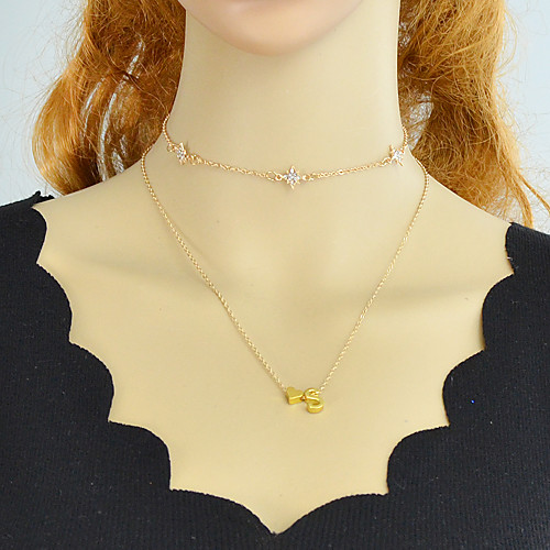 Women's Pendant Necklace X Heart Letter Simple Unique Design Fashion Chrome Gold 46.7 cm Necklace Jewelry 1pc For Daily Work Festival
Women's Pendant Necklace X Heart Letter Simple Unique Design Fashion Chrome Gold 46.7 cm Necklace Jewelry 1pc For Daily Work Festival