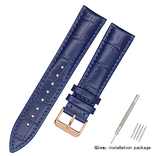 Genuine Leather / Leather / Calf Hair Watch Band Black / White / Blue Other / 17cm / 6.69 Inches / 19cm / 7.48 Inches 1.2cm / 0.47 Inches / 1.3cm / 0.5 Inches / 1.4cm / 0.55 Inches
Genuine Leather / Leather / Calf Hair Watch Band Black / White / Blue Other / 17cm / 6.69 Inches / 19cm / 7.48 Inches 1.2cm / 0.47 Inches / 1.3cm / 0.5 Inches / 1.4cm / 0.55 Inches