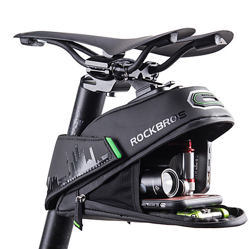 ROCKBROS 1/1.5 L Bike Saddle Bag Reflective Large Capacity Waterproof Bike Bag Lining Fabric Polyster PU Bicycle Bag Cycle Bag Road Bike Mountain Bike MTB Cycling / Bike / Rainproof
ROCKBROS 1/1.5 L Bike Saddle Bag Reflective Large Capacity Waterproof Bike Bag Lining Fabric Polyster PU Bicycle Bag Cycle Bag Road Bike Mountain Bike MTB Cycling / Bike / Rainproof