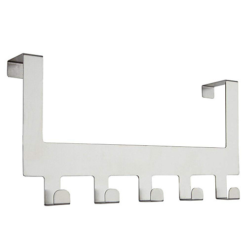 5 Pcs Brushed Stainless Steel Over Door Organizing Rack Hooks For Hanging Tools Suction Cup Coat Hanger Bathroom Accessories
5 Pcs Brushed Stainless Steel Over Door Organizing Rack Hooks For Hanging Tools Suction Cup Coat Hanger Bathroom Accessories