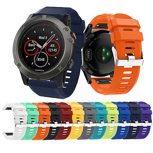 Watch Band For Garmin Fenix5X / Fenix5X puls / Fenix3 / Fenix3 HR Sapphire Garmin Modern Buckle / Classic Buckle / Sport Band Silicone Wrist Strap
Watch Band For Garmin Fenix5X / Fenix5X puls / Fenix3 / Fenix3 HR Sapphire Garmin Modern Buckle / Classic Buckle / Sport Band Silicone Wrist Strap