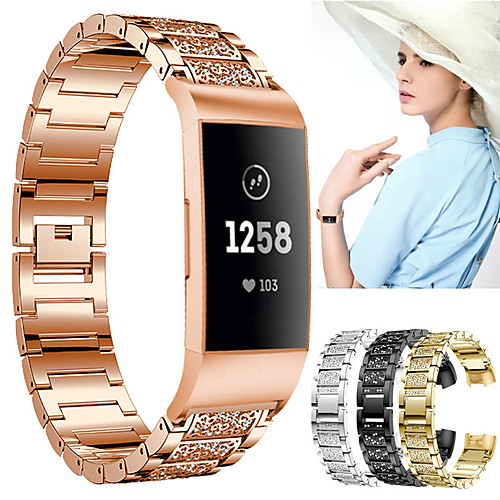 Watch Band for Fitbit Charge 3 Fitbit Jewelry Design / Modern Buckle / Sport Band Stainless Steel Wrist Strap
Watch Band for Fitbit Charge 3 Fitbit Jewelry Design / Modern Buckle / Sport Band Stainless Steel Wrist Strap