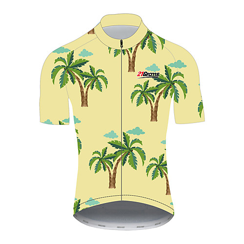 21Grams Palm Tree Hawaii Men's Short Sleeve Cycling Jersey - Green / Yellow Bike Jersey Top Breathable Moisture Wicking Quick Dry Sports 100% Polyester Mountain Bike MTB Road Bike Cycling Clothing
21Grams Palm Tree Hawaii Men's Short Sleeve Cycling Jersey - Green / Yellow Bike Jersey Top Breathable Moisture Wicking Quick Dry Sports 100% Polyester Mountain Bike MTB Road Bike Cycling Clothing