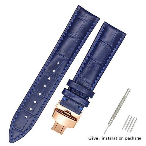 Genuine Leather / Leather / Calf Hair Watch Band Black / White / Blue Other / 17cm / 6.69 Inches / 19cm / 7.48 Inches 1.2cm / 0.47 Inches / 1.3cm / 0.5 Inches / 1.4cm / 0.55 Inches
Genuine Leather / Leather / Calf Hair Watch Band Black / White / Blue Other / 17cm / 6.69 Inches / 19cm / 7.48 Inches 1.2cm / 0.47 Inches / 1.3cm / 0.5 Inches / 1.4cm / 0.55 Inches