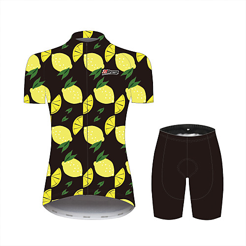 21Grams Fruit Women's Short Sleeve Cycling Jersey with Shorts - Yellow Bike Clothing Suit Breathable Moisture Wicking Quick Dry Sports 100% Polyester Mountain Bike MTB Road Bike Cycling Clothing
21Grams Fruit Women's Short Sleeve Cycling Jersey with Shorts - Yellow Bike Clothing Suit Breathable Moisture Wicking Quick Dry Sports 100% Polyester Mountain Bike MTB Road Bike Cycling Clothing