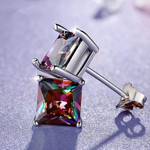 Men's Stud Earrings Classic Precious Ethnic Trendy Silver Plated Earrings Jewelry Rainbow For Street Daily 1 Pair
Men's Stud Earrings Classic Precious Ethnic Trendy Silver Plated Earrings Jewelry Rainbow For Street Daily 1 Pair