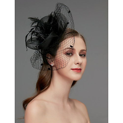 Net Fascinators / Headdress / Headpiece with Feather / Flower / Trim 1 PC Wedding / Special Occasion / Tea Party Headpiece
Net Fascinators / Headdress / Headpiece with Feather / Flower / Trim 1 PC Wedding / Special Occasion / Tea Party Headpiece
