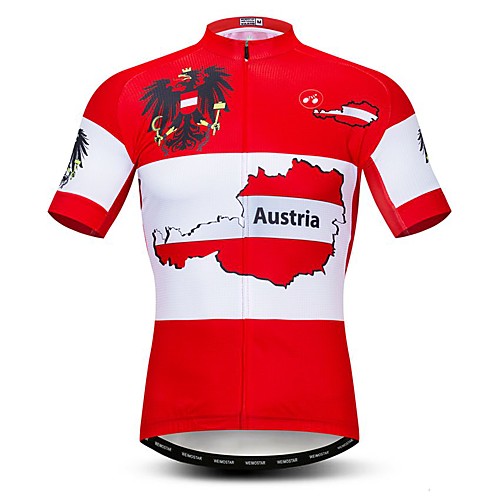 21Grams Men's Short Sleeve Cycling Jersey Summer Elastane Lycra Polyester Red Russia Austria National Flag Bike Jersey Top Mountain Bike MTB Road Bike Cycling Quick Dry Moisture Wicking Breathable
21Grams Men's Short Sleeve Cycling Jersey Summer Elastane Lycra Polyester Red Russia Austria National Flag Bike Jersey Top Mountain Bike MTB Road Bike Cycling Quick Dry Moisture Wicking Breathable