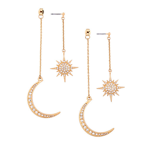 Women's Clear Cubic Zirconia Drop Earrings Earrings Vintage Style Moon Star Moon Phase Statement Dangling Trendy Fashion Boho Imitation Diamond Earrings Jewelry Gold For Party Gift Carnival Street
Women's Clear Cubic Zirconia Drop Earrings Earrings Vintage Style Moon Star Moon Phase Statement Dangling Trendy Fashion Boho Imitation Diamond Earrings Jewelry Gold For Party Gift Carnival Street
