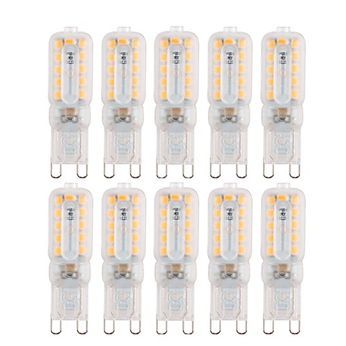 10pcs 5 W LED Bi-pin Lights 340 lm G9 22 LED Beads SMD 2835 Dimmable Decorative Lovely Warm White Cold White 220 V 110 V
10pcs 5 W LED Bi-pin Lights 340 lm G9 22 LED Beads SMD 2835 Dimmable Decorative Lovely Warm White Cold White 220 V 110 V