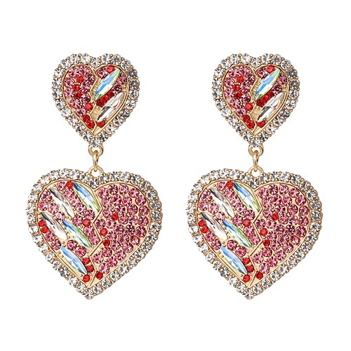 Women's Drop Earrings Heart Stylish Cute Imitation Diamond Earrings Jewelry Red / Black / White For Daily 1 Pair
Women's Drop Earrings Heart Stylish Cute Imitation Diamond Earrings Jewelry Red / Black / White For Daily 1 Pair