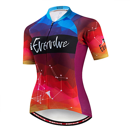 EVERVOLVE Women's Short Sleeve Cycling Jersey Summer Lycra Cotton Burgundy Black Lavender Gradient Bike Jersey Top Mountain Bike MTB Road Bike Cycling Quick Dry Moisture Wicking Breathable Sports
EVERVOLVE Women's Short Sleeve Cycling Jersey Summer Lycra Cotton Burgundy Black Lavender Gradient Bike Jersey Top Mountain Bike MTB Road Bike Cycling Quick Dry Moisture Wicking Breathable Sports