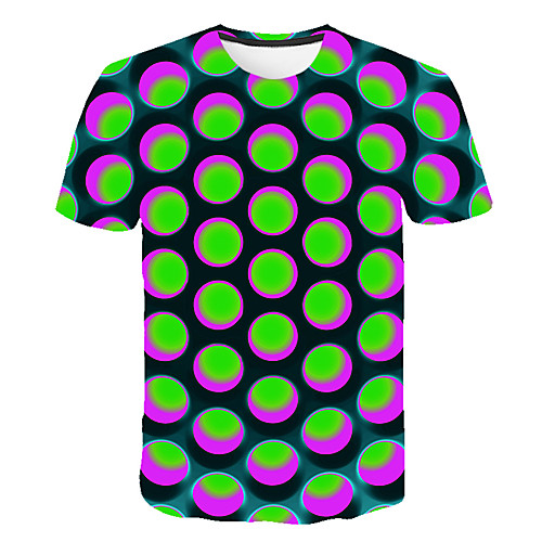 Men's T shirt Graphic Geometric Print Short Sleeve Casual Tops Streetwear Exaggerated Round Neck Blue Purple Red / Summer
Men's T shirt Graphic Geometric Print Short Sleeve Casual Tops Streetwear Exaggerated Round Neck Blue Purple Red / Summer