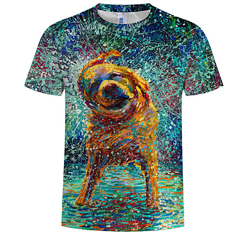 Men's T shirt Shirt Graphic Animal Plus Size Print Short Sleeve Daily Tops Basic Round Neck Navy Blue / Summer
Men's T shirt Shirt Graphic Animal Plus Size Print Short Sleeve Daily Tops Basic Round Neck Navy Blue / Summer