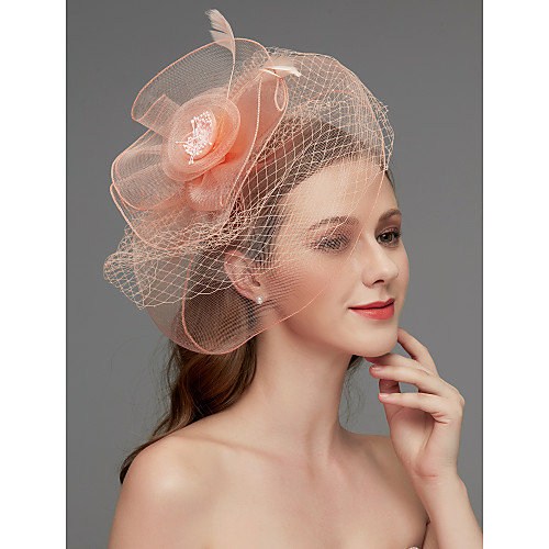 Net Fascinators / Headdress / Headpiece with Feather / Flower / Trim 1 PC Wedding / Special Occasion Headpiece
Net Fascinators / Headdress / Headpiece with Feather / Flower / Trim 1 PC Wedding / Special Occasion Headpiece