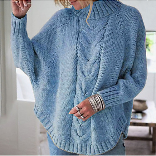 Women's Solid Colored Long Sleeve Pullover Sweater Jumper, Turtleneck Black / Blushing Pink / Yellow S / M / L
Women's Solid Colored Long Sleeve Pullover Sweater Jumper, Turtleneck Black / Blushing Pink / Yellow S / M / L