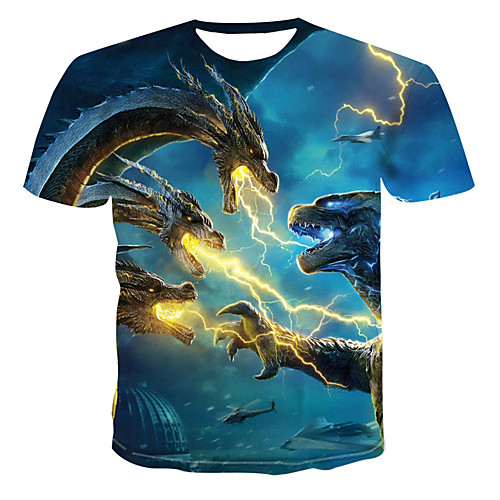 Men's T shirt Geometric 3D Print Short Sleeve Street Tops Punk & Gothic Blue
Men's T shirt Geometric 3D Print Short Sleeve Street Tops Punk & Gothic Blue