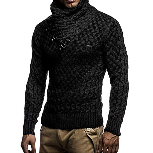 Men's Solid Colored Pullover Long Sleeve Sweater Cardigans Turtleneck Winter White Black Dark Gray
Men's Solid Colored Pullover Long Sleeve Sweater Cardigans Turtleneck Winter White Black Dark Gray