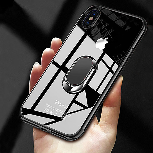Case For Apple iPhone XS / iPhone XR / iPhone XS Max with Stand / Plating / Ring Holder Back Cover Transparent Soft TPU
Case For Apple iPhone XS / iPhone XR / iPhone XS Max with Stand / Plating / Ring Holder Back Cover Transparent Soft TPU