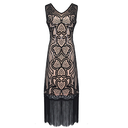 The Great Gatsby Charleston 1920s Vacation Dress Flapper Dress Party Costume Prom Dress Women's Sequins Tassel Fringe Costume Golden / BlackGolden / RedBlack Vintage Cosplay Party Prom Sleeveless
The Great Gatsby Charleston 1920s Vacation Dress Flapper Dress Party Costume Prom Dress Women's Sequins Tassel Fringe Costume Golden / BlackGolden / RedBlack Vintage Cosplay Party Prom Sleeveless