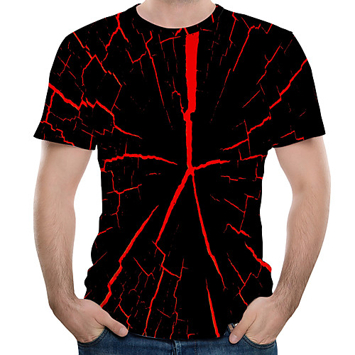 Men's T shirt Shirt Abstract Print Short Sleeve Street Tops Basic Punk & Gothic Round Neck Black
Men's T shirt Shirt Abstract Print Short Sleeve Street Tops Basic Punk & Gothic Round Neck Black