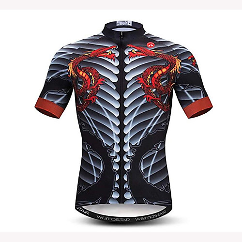 21Grams Sugar Skull 3D Skeleton Men's Short Sleeve Cycling Jersey - BlackWhite Bike Jersey Top Quick Dry Moisture Wicking Breathable Sports Summer Elastane Polyester Mountain Bike MTB Road Bike 
21Grams Sugar Skull 3D Skeleton Men's Short Sleeve Cycling Jersey - BlackWhite Bike Jersey Top Quick Dry Moisture Wicking Breathable Sports Summer Elastane Polyester Mountain Bike MTB Road Bike