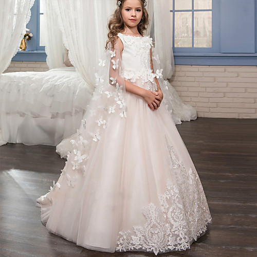 Princess Floor Length Flower Girl Dresses Wedding Tulle Sleeveless Boat Neck with Lace
Princess Floor Length Flower Girl Dresses Wedding Tulle Sleeveless Boat Neck with Lace