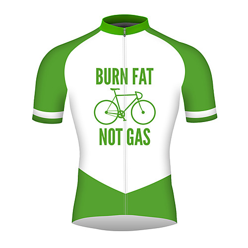 21Grams BURN FAT NOT GAS Men's Short Sleeve Cycling Jersey - Forest Green Bike Jersey Top Quick Dry Breathable Reflective Strips Sports Summer 100% Polyester Mountain Bike MTB Road Bike Cycling
21Grams BURN FAT NOT GAS Men's Short Sleeve Cycling Jersey - Forest Green Bike Jersey Top Quick Dry Breathable Reflective Strips Sports Summer 100% Polyester Mountain Bike MTB Road Bike Cycling