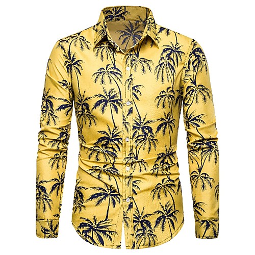 Men's Shirt Graphic Geometric Floral Print Long Sleeve Casual Tops Cotton Vintage Streetwear Yellow
Men's Shirt Graphic Geometric Floral Print Long Sleeve Casual Tops Cotton Vintage Streetwear Yellow