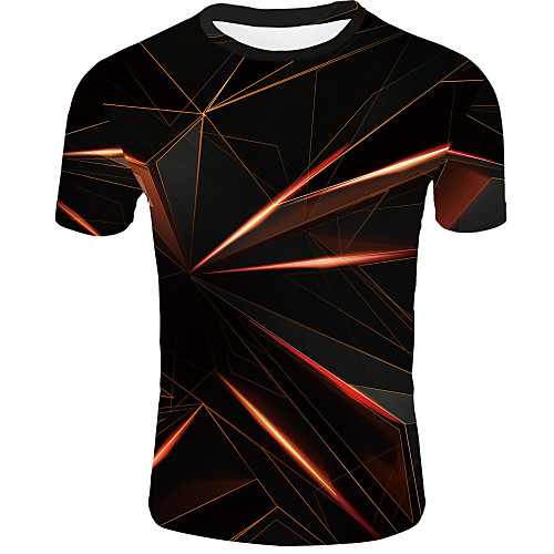 Men's T shirt Shirt Graphic Abstract Print Short Sleeve Casual Tops Basic Round Neck Orange / Summer
Men's T shirt Shirt Graphic Abstract Print Short Sleeve Casual Tops Basic Round Neck Orange / Summer