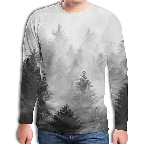 Men's T shirt Graphic Geometric 3D Plus Size Print Long Sleeve Daily Tops Streetwear Exaggerated Gray
Men's T shirt Graphic Geometric 3D Plus Size Print Long Sleeve Daily Tops Streetwear Exaggerated Gray