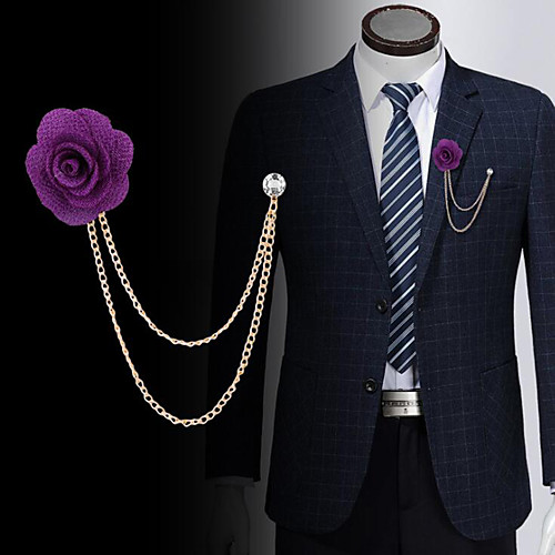 Men's Crystal Brooches Link / Chain Creative Flower Vertical / Gold bar Basic Fashion Classic Trendy Rock Brooch Jewelry Camel Assorted Color Pearl Pink For Party Wedding Engagement Promise Festival
Men's Crystal Brooches Link / Chain Creative Flower Vertical / Gold bar Basic Fashion Classic Trendy Rock Brooch Jewelry Camel Assorted Color Pearl Pink For Party Wedding Engagement Promise Festival